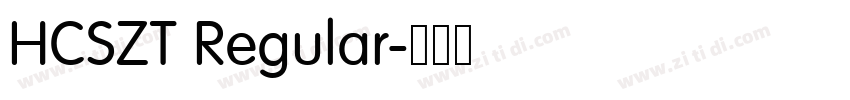 HCSZT Regular字体转换